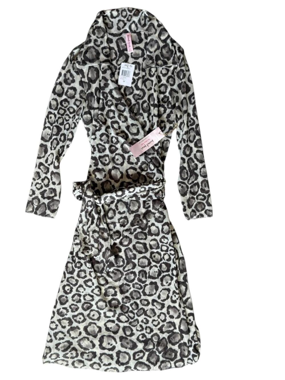 Sweet Pea by Stacy Frati Leopard Print Wrap Dress – Size Medium